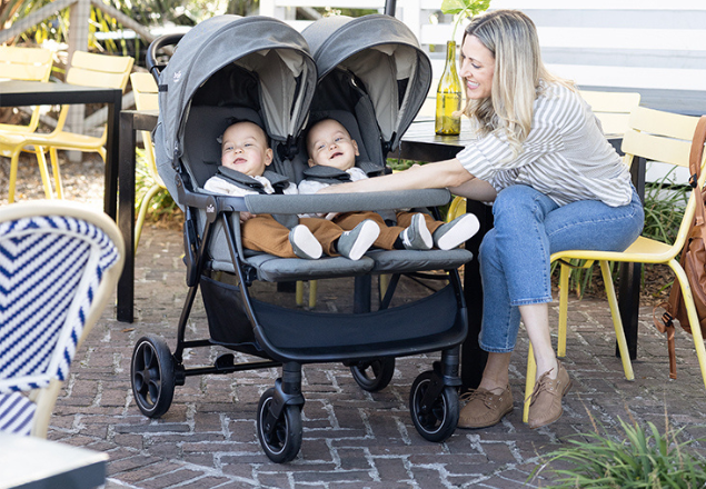 Carucior de gemeni Estrella, 0 luni+, Ebony, Joie